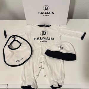 Balmain Infant matching onesie set